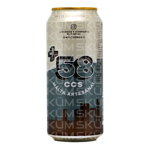 +58 CCS Malta Artesanal Vegana Lata x 473 ml