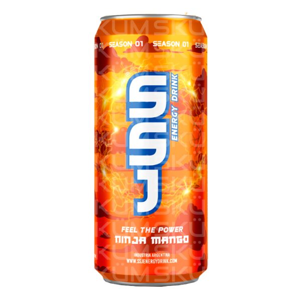 SSJ Energy Drink Ninja Mango Lata x 473 ml