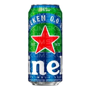 Heineken 0.0 sin alcohol lata 473 ml