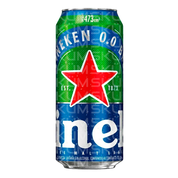 Heineken 0.0 sin alcohol lata 473 ml