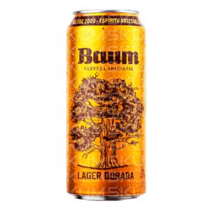 Cerveza Baum Lager Dorada Lata 473 ml
