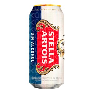 Stella Artois sin alcohol Lata 473 ml