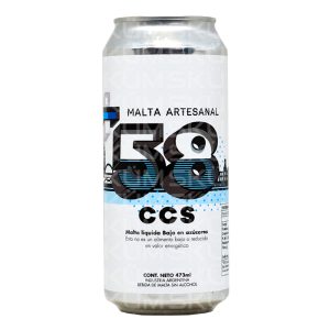 + 58 CCS Malta Artesanal Vegana Baja en Azúcares Lata 473 ml