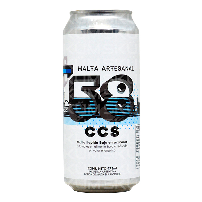 + 58 CCS Malta Artesanal Vegana Baja en Azúcares Lata 473 ml
