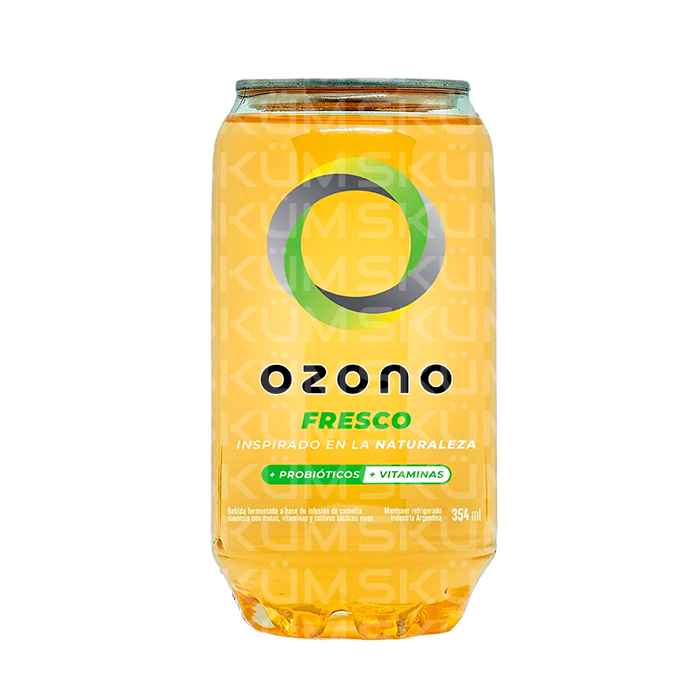 Ozono Fresco Kombucha Energizante Natural con Probióticos y Vitaminas Lata Pet 354 ml